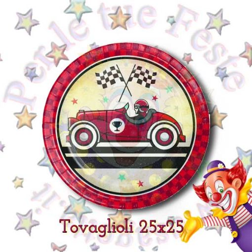 Immagine di Tovaglioli Vintage race car 25x25 16pz