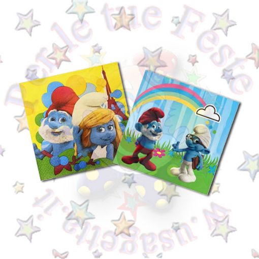 Immagine di Tovaglioli Puffi -smurfs- 33x33 20pz