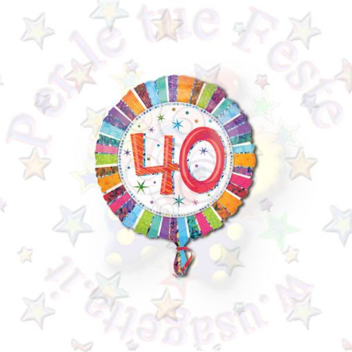 Immagine di Pallone foil radiant bday 40 Ø45