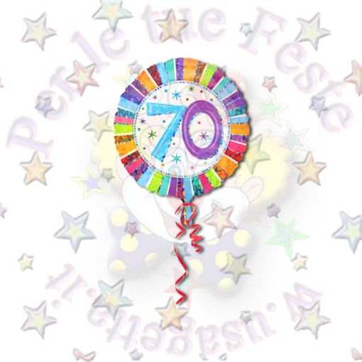 Immagine di Pallone foil radiant bday 70 Ø45