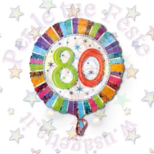 Immagine di Pallone foil radiant bday 80 Ø45