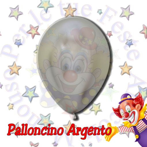 Immagine di Palloncino Argentometallizzato lattice Ø30cm 1pz