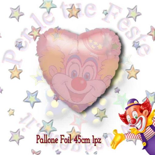 Immagine di Palloncino Foil Cuore Rosa 45cm