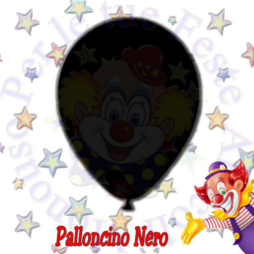 Immagine di Palloncino pastello nero lattice Ø30cm 1pz