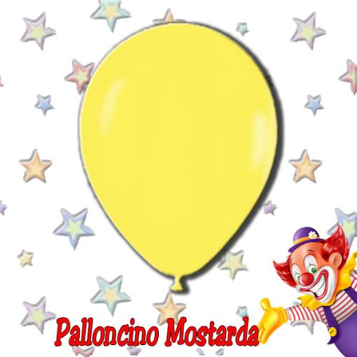 Immagine di Palloncino Mostarda lattice Ø30cm 1pz