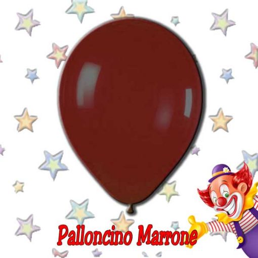 Immagine di Palloncino Marrone lattice Ø30cm 1pz