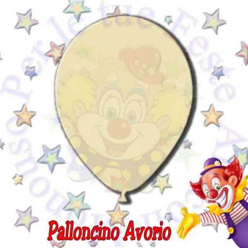 Immagine di Palloncino Avorio lattice Ø30cm 1pz