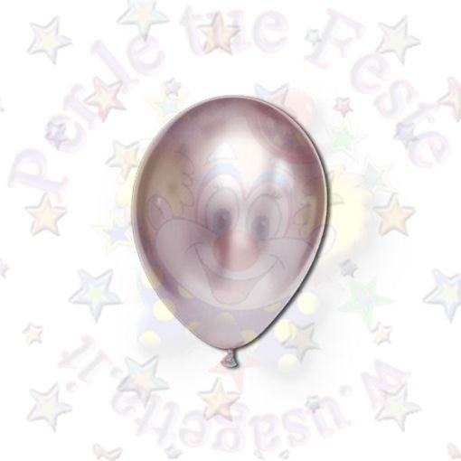 Immagine di Palloncino lilla chiaro/pink gold lttice metallizzato Ø30cm 1pz