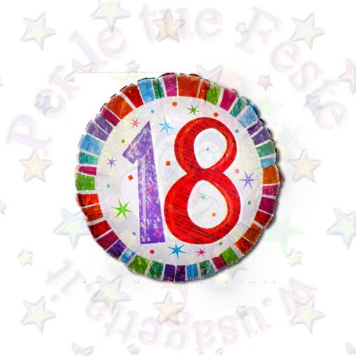 Immagine di Pallone foil radiant bday 18 Ø45