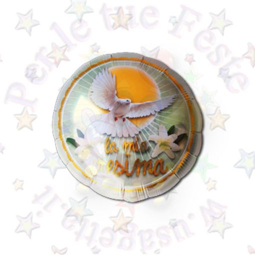 Immagine di Palloncino foil La Mia Cresima Ø45 1pz