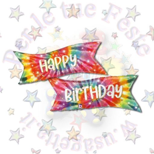 Immagine di Palloncino banner Hyppy Birthday 123cm