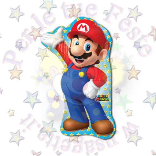 Immagine di Palloncino supershape Mario Bros 83x55cm