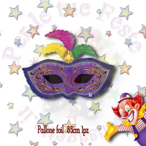 Immagine di Palloncino Foil Maschera Carnevale 85cm