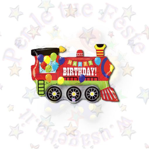 Immagine di Palloncino supershape treno happy birthday 84cm