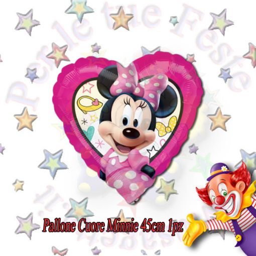 Immagine di Pallone foil cuore Minnie happy helpers 45cm 17