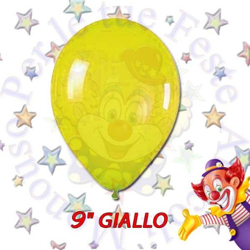 Immagine di Palloncino Giallo lattice Ø23cm 1pz