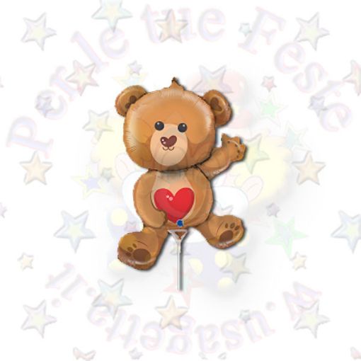 Immagine di Palloncino minishape orsetto con cuore 36cm