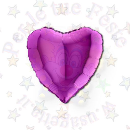 Immagine di Palloncino foil cuore viola 45cm