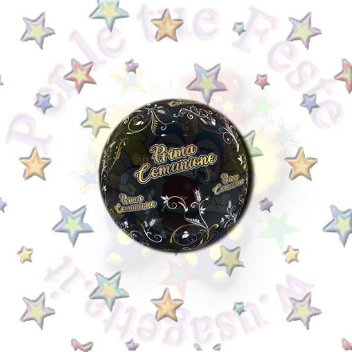 Immagine di palloncino bubble prima cumunione 60cm 1pz