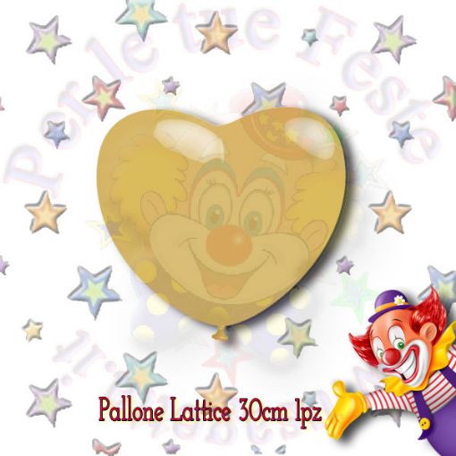 Immagine di Palloncino cuore oro metallizzato Ø30cm 1pz lattice