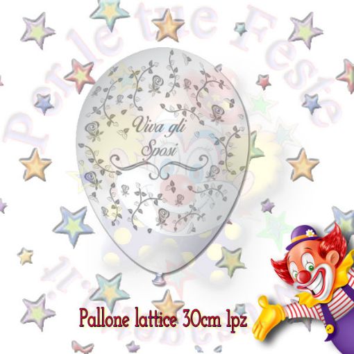 Immagine di Palloncino Viva gli sposi tr. Cristal Ø30cm 1pz