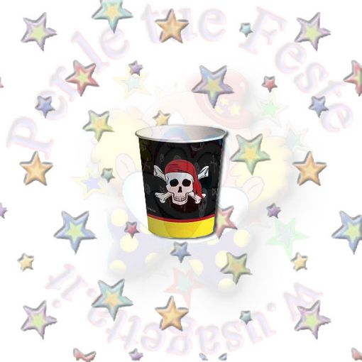 Immagine di Bicchieri Pirati 250ml 8pz compostabili 8pz