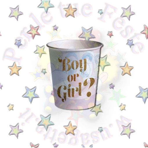 Immagine di Bicchieri Boy or Girl 250ml 8pz biodegradabili