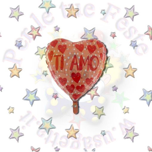 Immagine di Pallone foil cuore Ti Amo Ø18cm