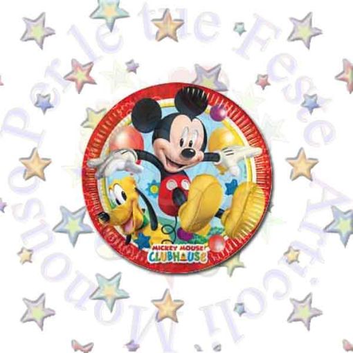 Immagine di Piatto carta PLAYFUL MICKEY 20cm 8pz