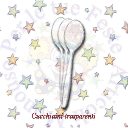 Immagine di Cucchiaini dessert trasp. 40pz