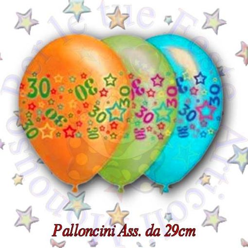 Immagine di Palloncini 30 anni Ø 28 25pz