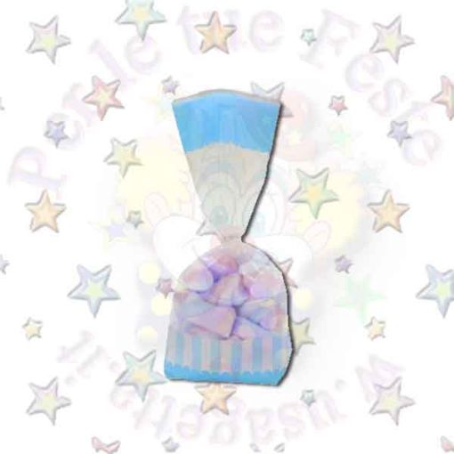 Immagine di Candy bags pp azzurro c/laccio 27x9cm 10pz