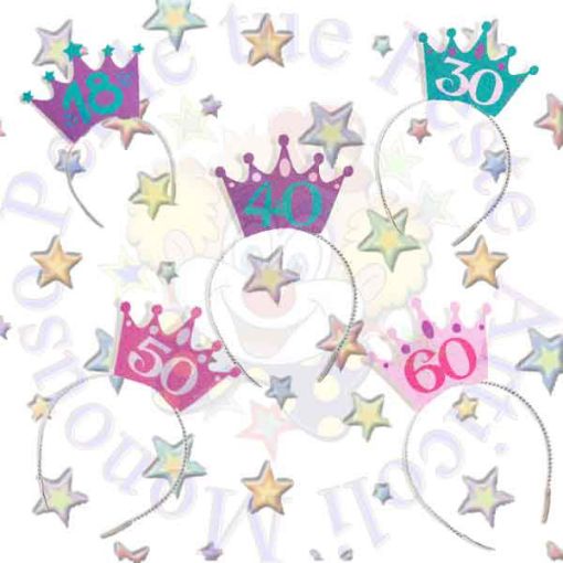 Immagine di Coroncina glitter 40anni 10x7