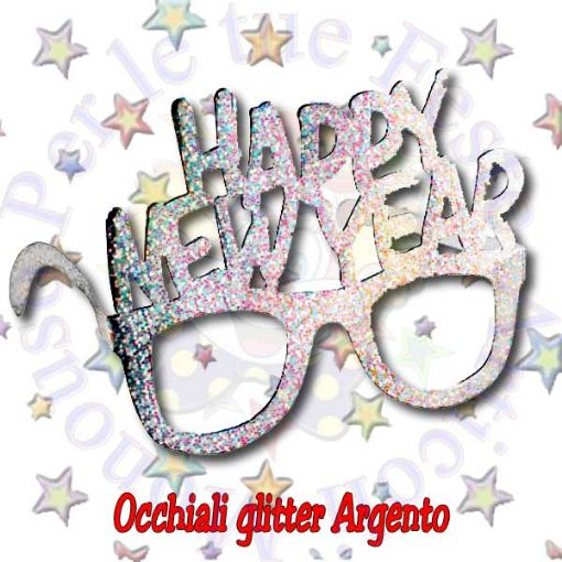 Immagine di Occhiali Happy new year carta olografica 6pz