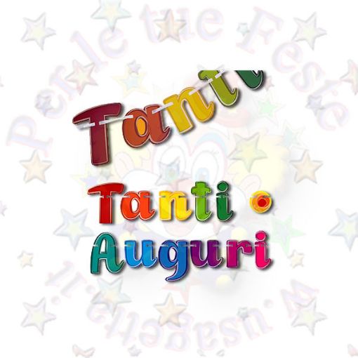 Immagine di Festone Tanti Auguri Colors 2mtr