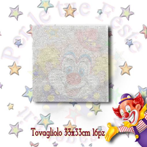 Immagine di Tovaglioli embossed argento 33x33 16pz