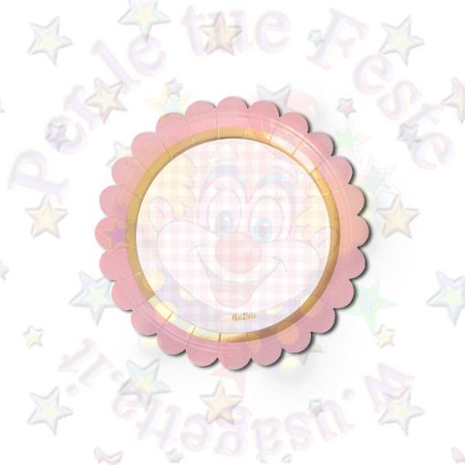 Immagine di Piatti  Baby Chic rosa 18cm 8pz carta biodegradabile