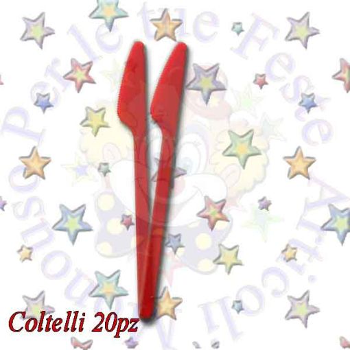 Immagine di Coltelli rossi 20pz