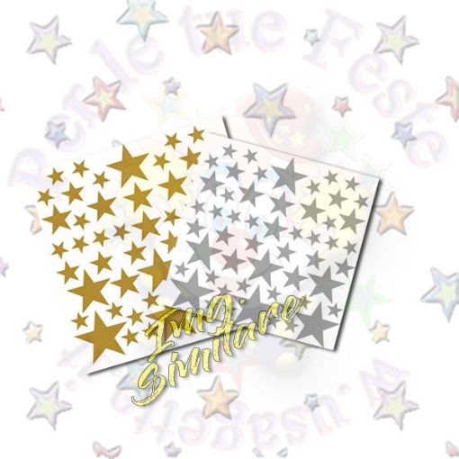 Immagine di Stelle adesive 12x17 Oro/Argento