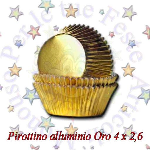 Immagine di Pirottino T1 oro Ø3,5cm alluminio