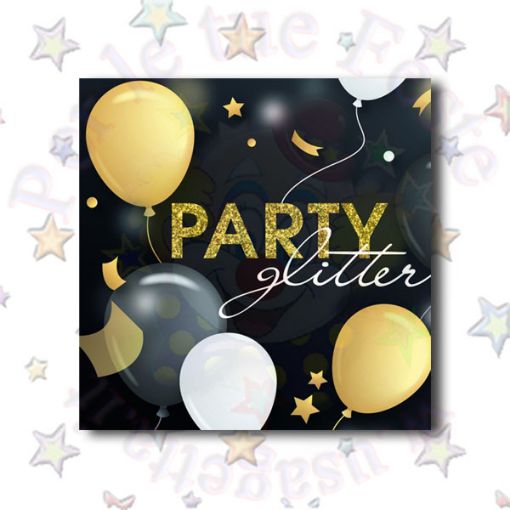 Immagine di Tovaglioli glitter party 33x33 20pz compostabile