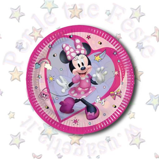 Immagine di Piatti carta minnie junior Ø20cm 8pz