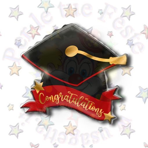 Immagine di Pallone mylar sagoma graduation hat 110x110cm