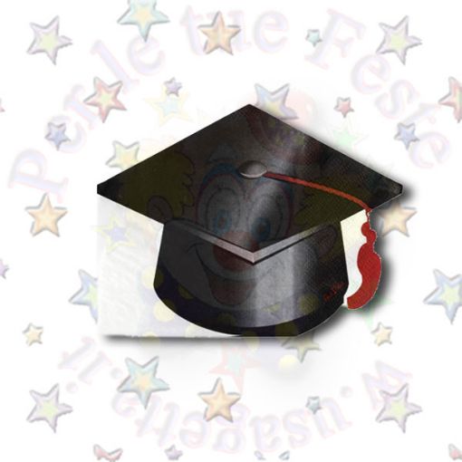 Immagine di Tovaglioli sagomati graduation 33x25cm 3v 16pz reciclabile