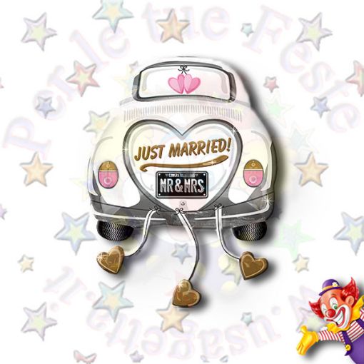 Immagine di Pallone foil supershape macchina Happily ever after 79cm 31