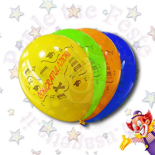 Immagine di Palloncini congratulations laurea Ø28 25pz