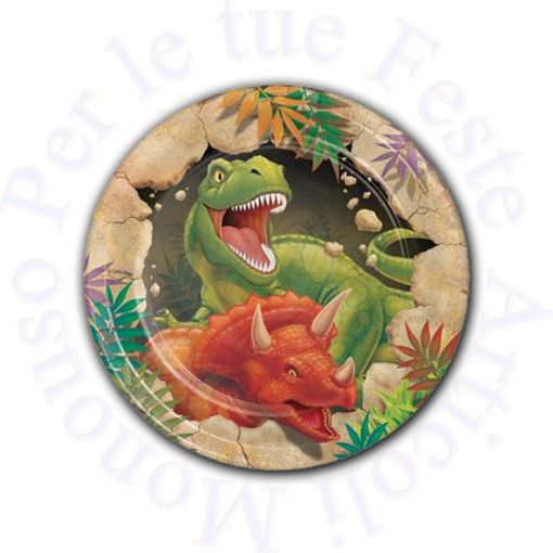 Immagine di Piatti Dino Plast 17,4cm 8pz