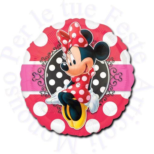 Immagine di Pallone foil Minnie portrait  Ø46cm 18