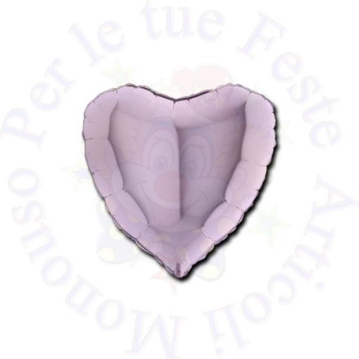 Immagine di Palloncino foil cuore lavanda 45cm 18