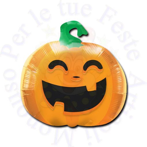 Immagine di Palloncino foil zucca con front trasparente 55x56cm